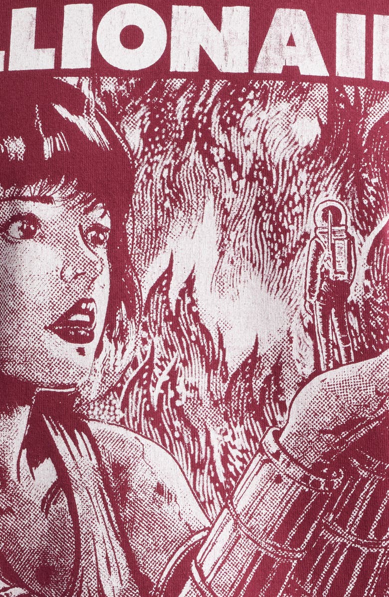 Billionaire Boys Club Giant Graphic T-Shirt, Alternate, color, Rhododendron