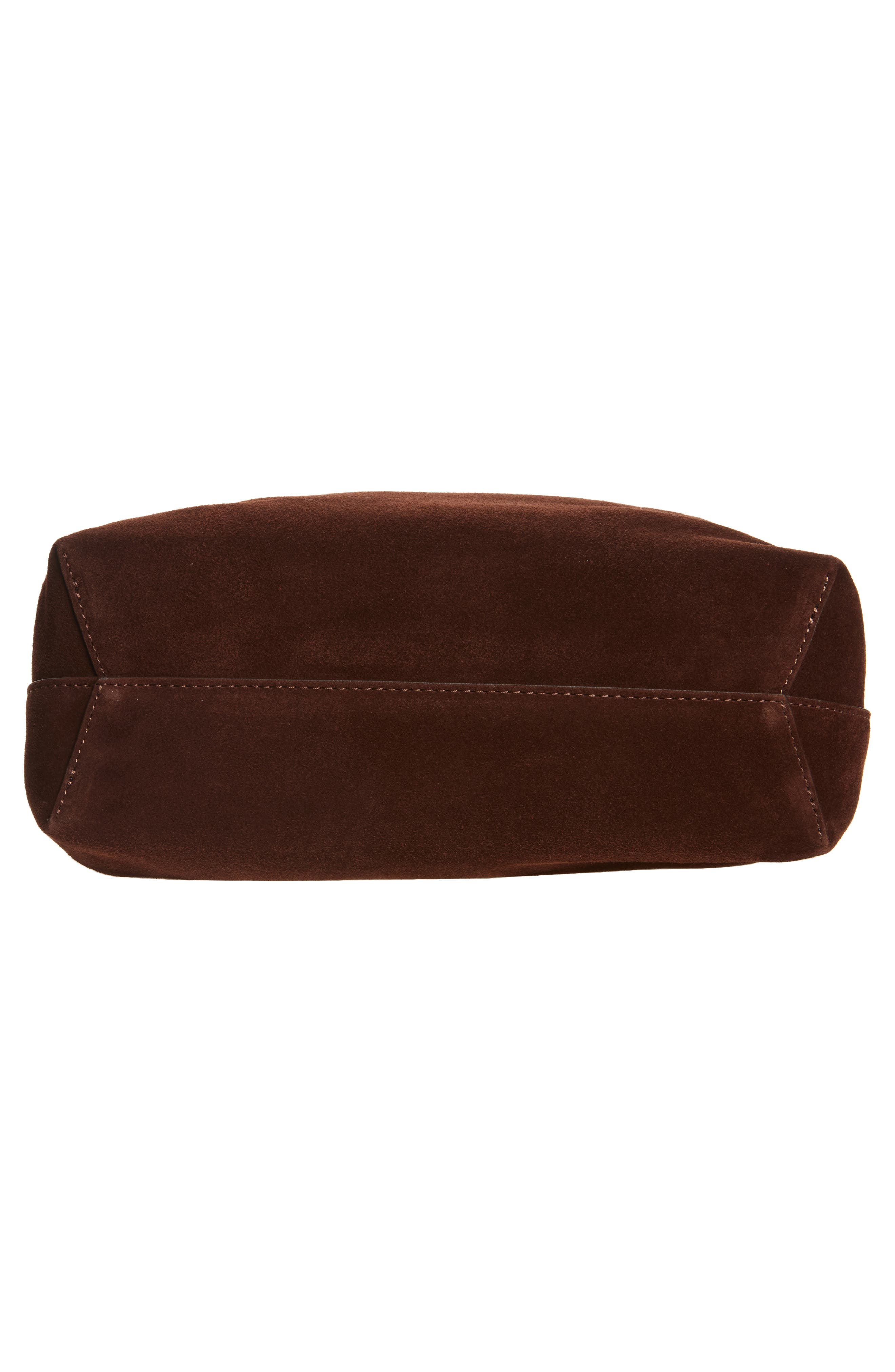Secchio Suede Crossbody Bag, Alternate, color, CHOCOLATE
