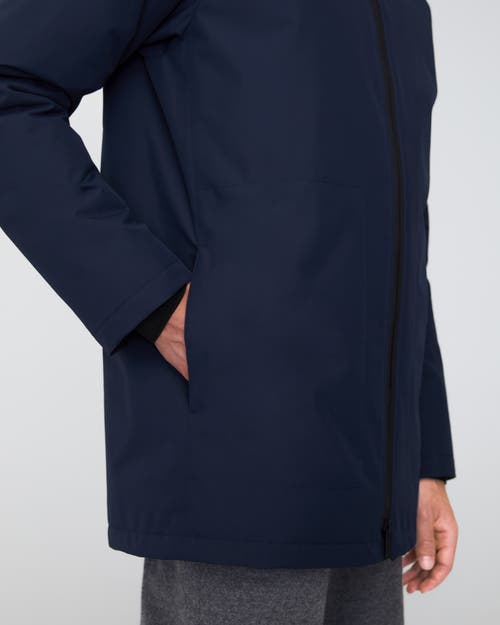 Quartz Co. Jules | Hooded Down Winter Jacket In True Navy