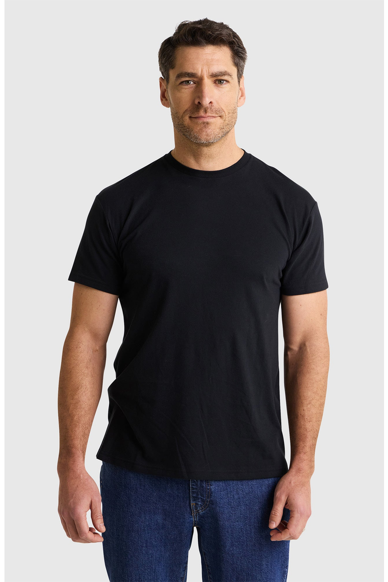 Crew Neck 6-Pack T-Shirts, Alternate, color, Black