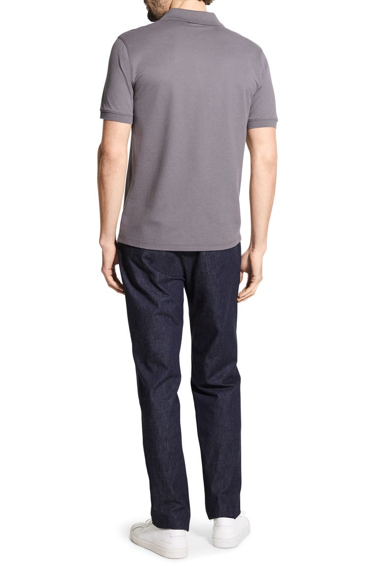Precise Piqué Polo, Alternate, color, CARBON