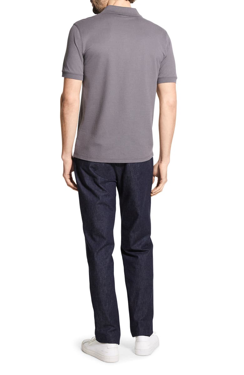 Theory Precise Piqué Polo, Alternate, color, Carbon