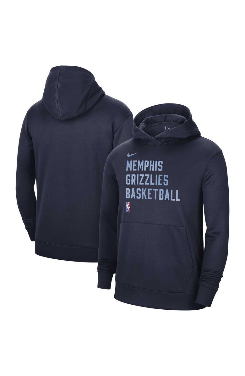 Nike Unisex Nike Navy Memphis Grizzlies 2023/24 Performance Spotlight On-Court Practice Pullover Hoodie, Main, color, Navy