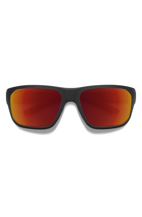 Arvo 61mm ChromaPop™ Polarized Wraparound Sunglasses