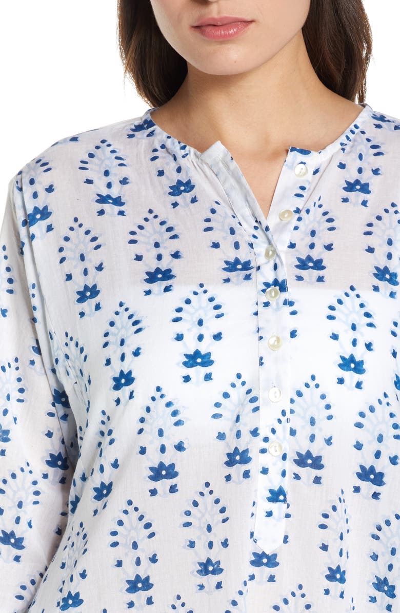 Roller Rabbit Printed Long Cover-Up Dress, Alternate, color, 