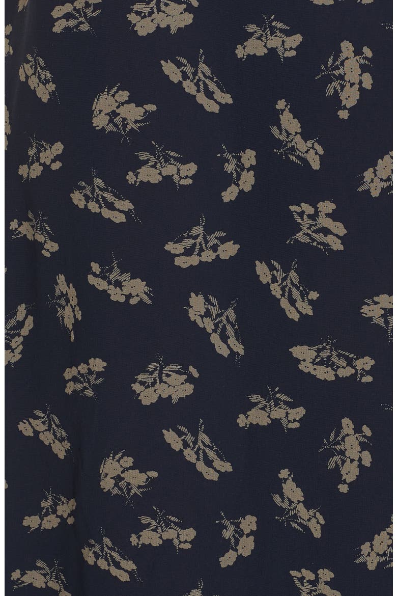 Ruffled Floral Midi Dress, Alternate, color, ETCHING FLORAL