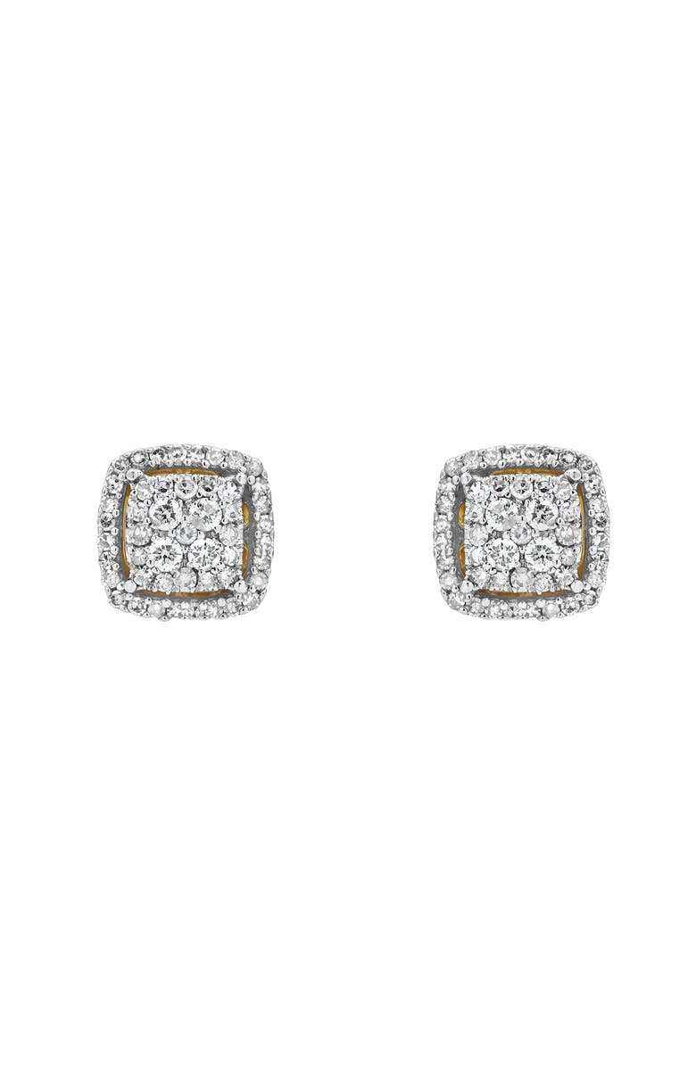 LuvMyJewelry Ballroom Bliss 14K Yellow Gold Diamond Stud Earrings - 0.49ct., Alternate, color, 