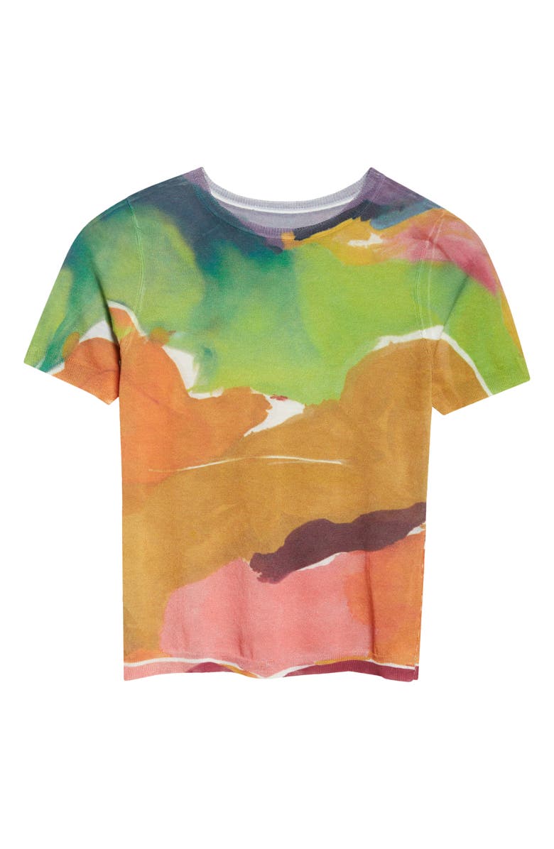 Ulla Johnson Sana Cotton Blend T-Shirt, Alternate, color, Nature Abhors A Vacuum