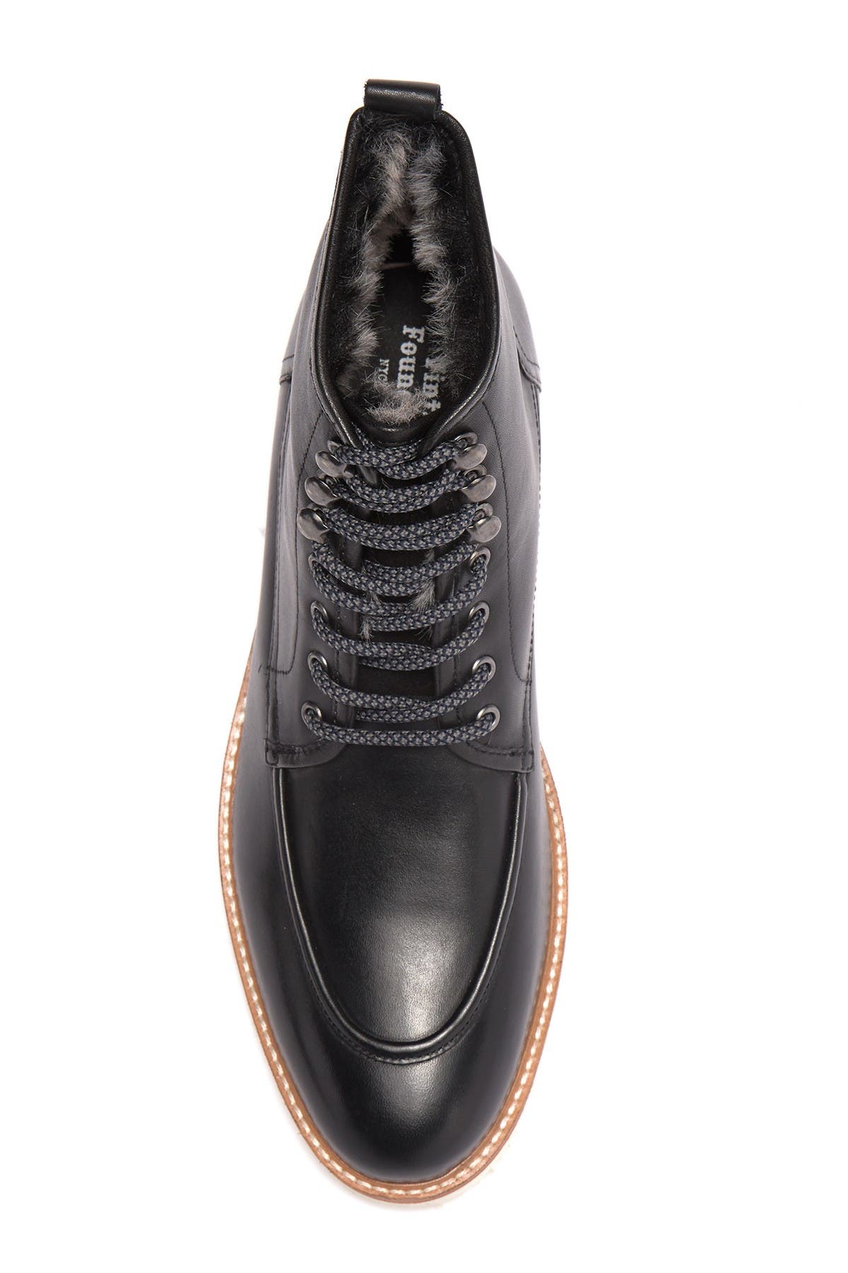 VINTAGE FOUNDRY Jimara Leather Faux Fur Lined Boot, Alternate, color, Black