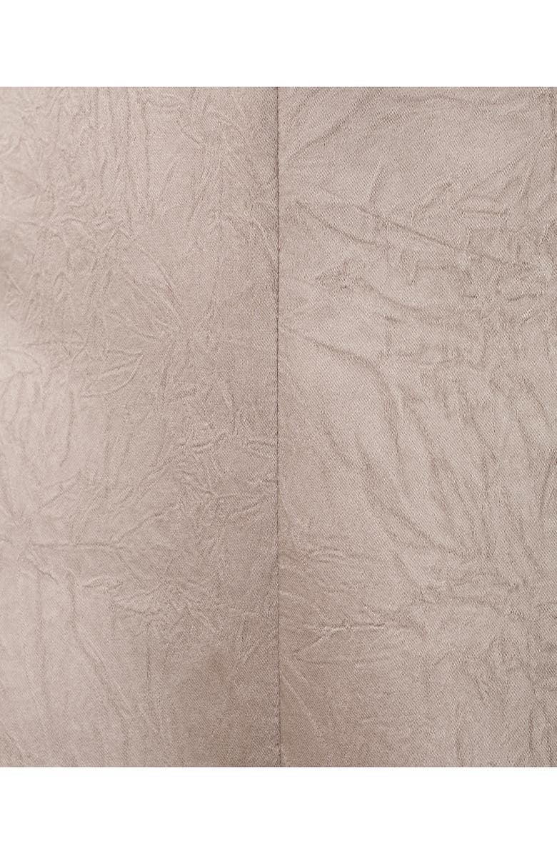 MANGO Sequin Floral Detail Satin Minidress, Alternate, color, Mink Grey