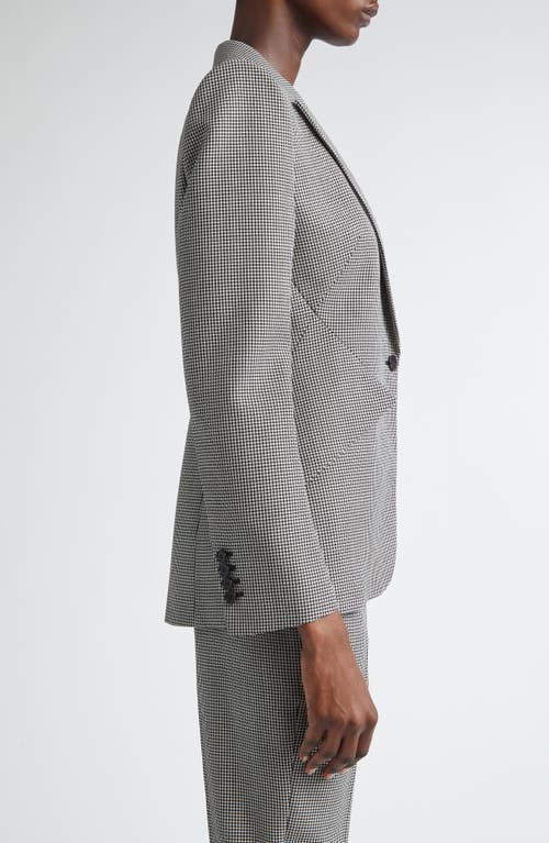 Alexander Mcqueen Mcqueen Houndstooth Check Wool Blazer