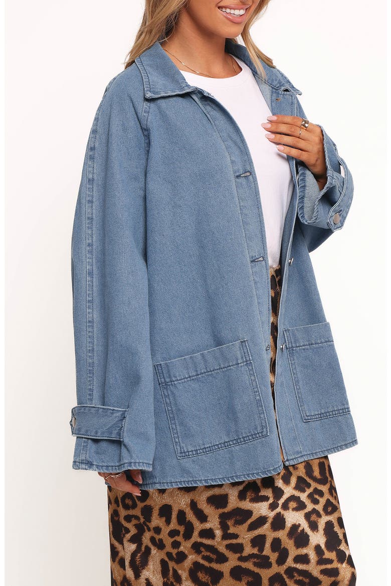 Novan Oversize Denim Jacket, Alternate, color, DENIM