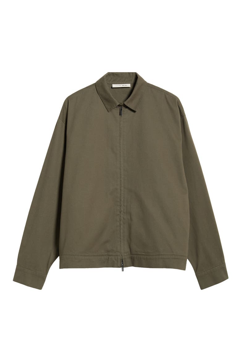 Cotton Twill Work Jacket, Alternate, color, MOSS