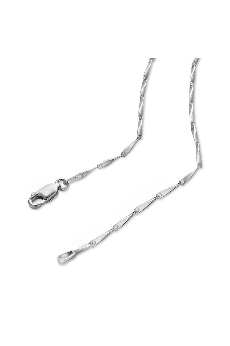 Kiyoshi Mirror Twist Bar Chain Necklace 925 Silver, Alternate, color, Sterling Silver