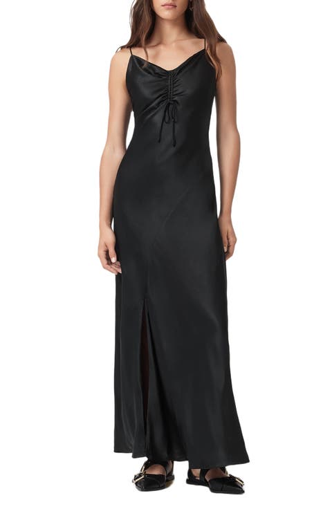 Alexia Ruched Satin Slipdress