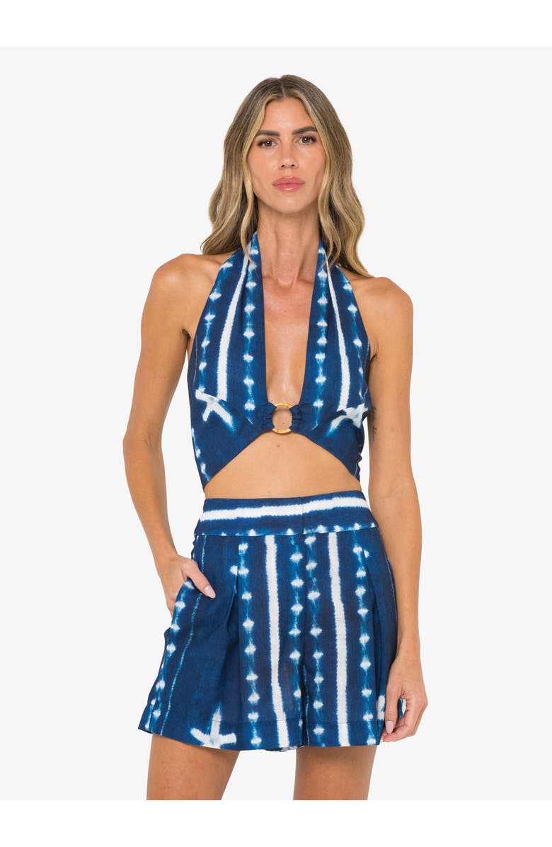 JBQ Marlow Short, Alternate, color, Indigo Shibori