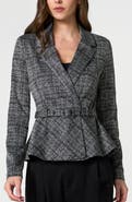 Liverpool Los Angeles Belted Peplum Blazer