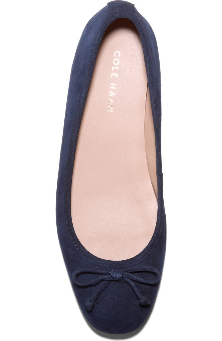Cole Haan Yara Ballet Flat, Alternate, color, Midnight Navy Suede