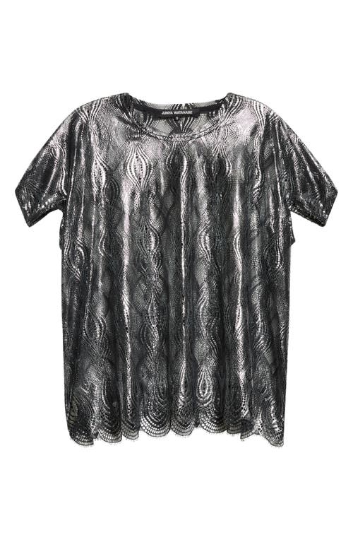 JUNYA WATANABE JUNYA WATANABE FOILED LACE TOP