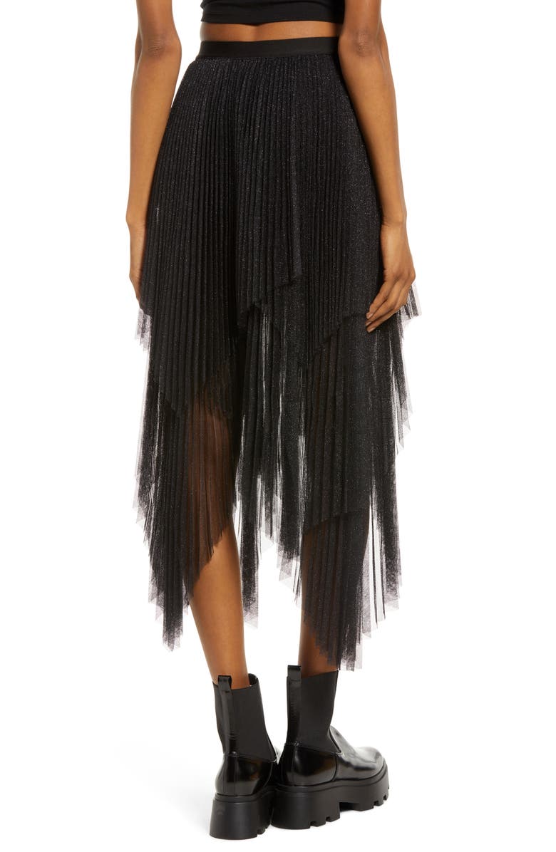 AllSaints Veena Asymmetric Skirt, Alternate, color,