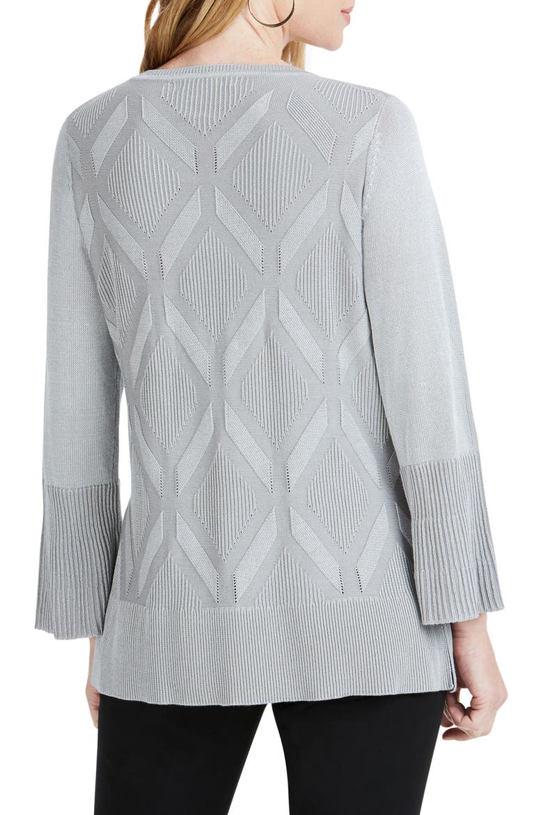 Dion Diamond Pattern Sweater, Alternate, color, STERLING