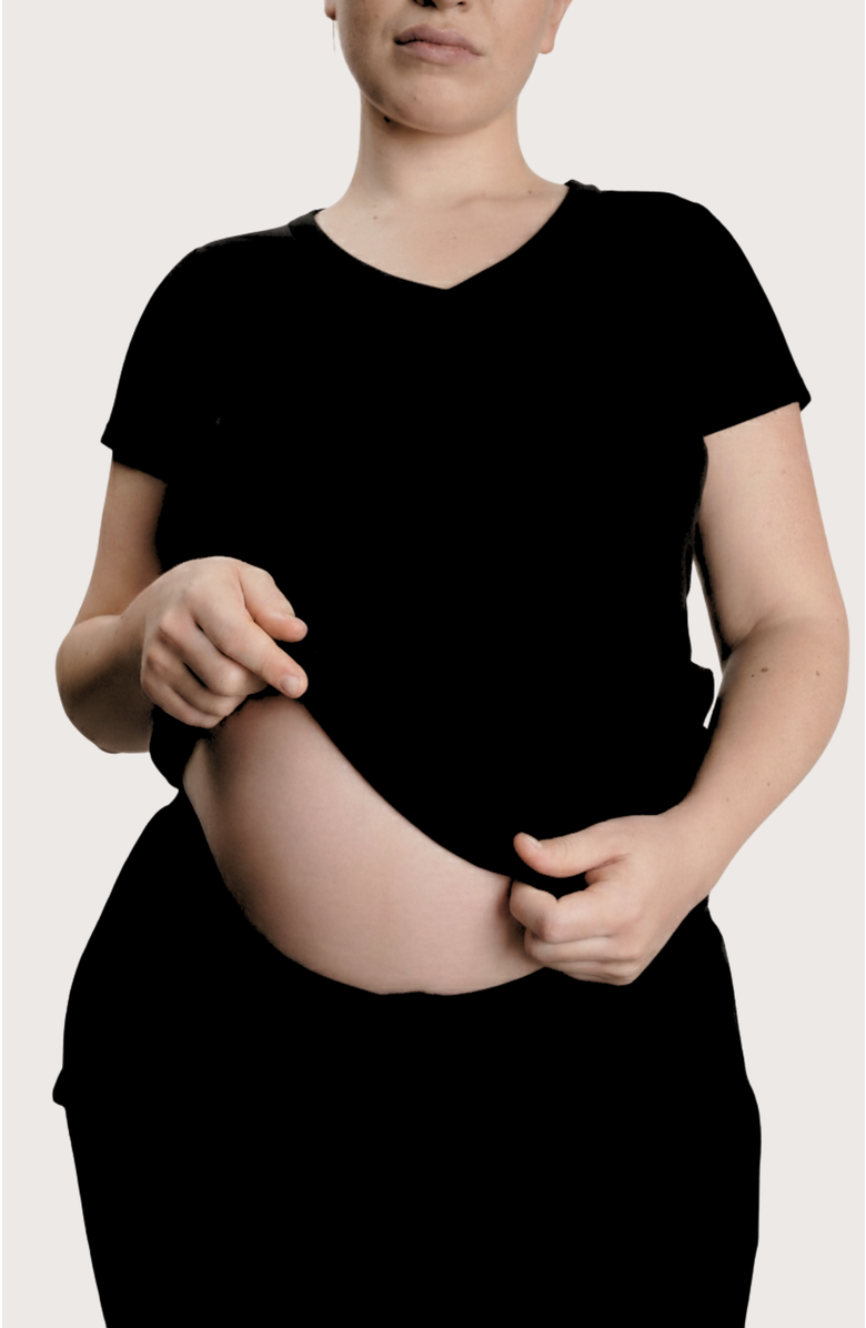 Nom Maternity The Maternity & Nursing Tee, Alternate, color, Black