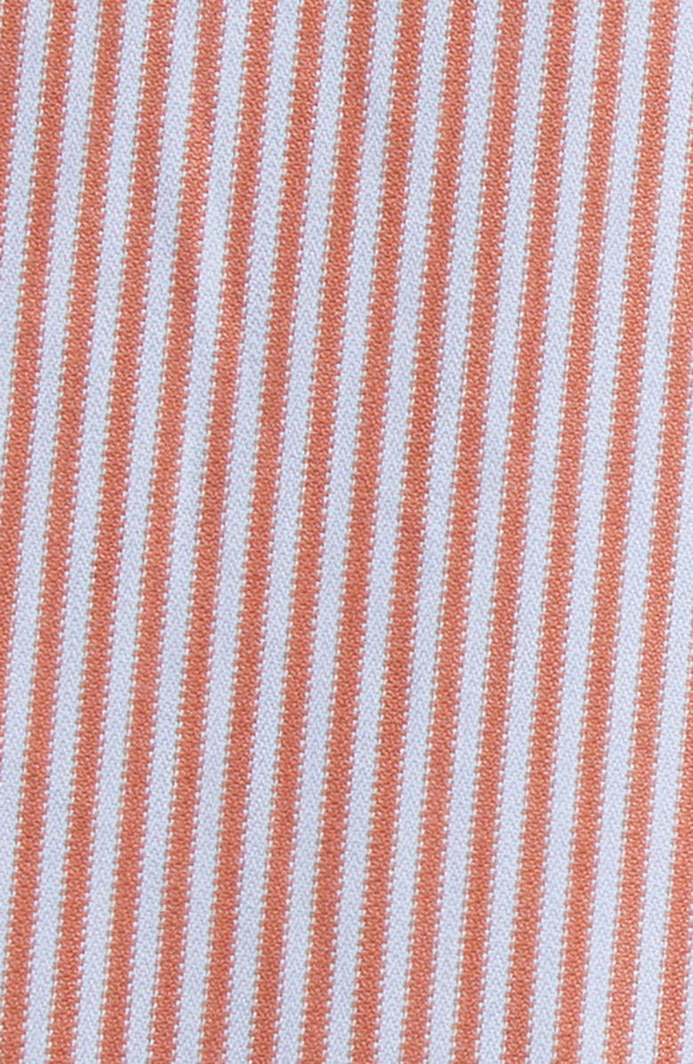 TWP Jennys Stripe Long Sleeve Cotton Shirtdress, Alternate, color, Rust / Blue