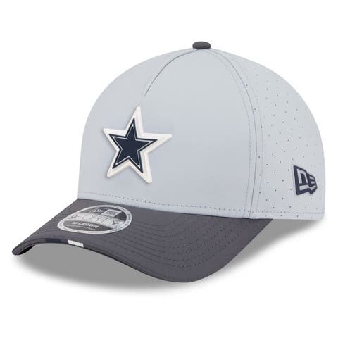 Men's New Era  Gray/Graphite Dallas Cowboys 2025 NFL Training Camp A-Frame 9FORTY Adjustable Hat