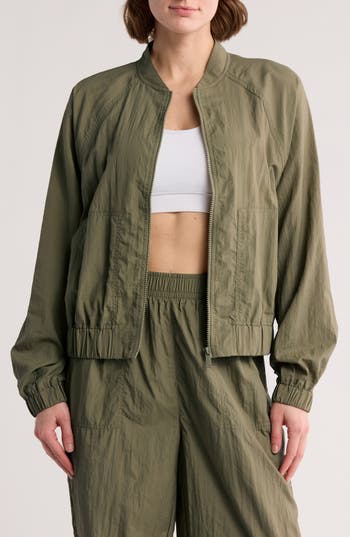 Z BY ZELLA Z BY ZELLA KINETIC NYLON BOMBER JACKET