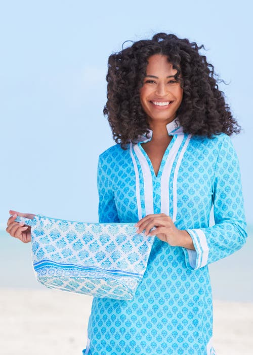 Cabana Life Large Makeup Bag In Amalfi Coast