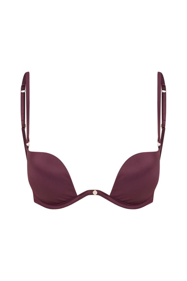 Seamless Push Up Bra, Main, color, Plum