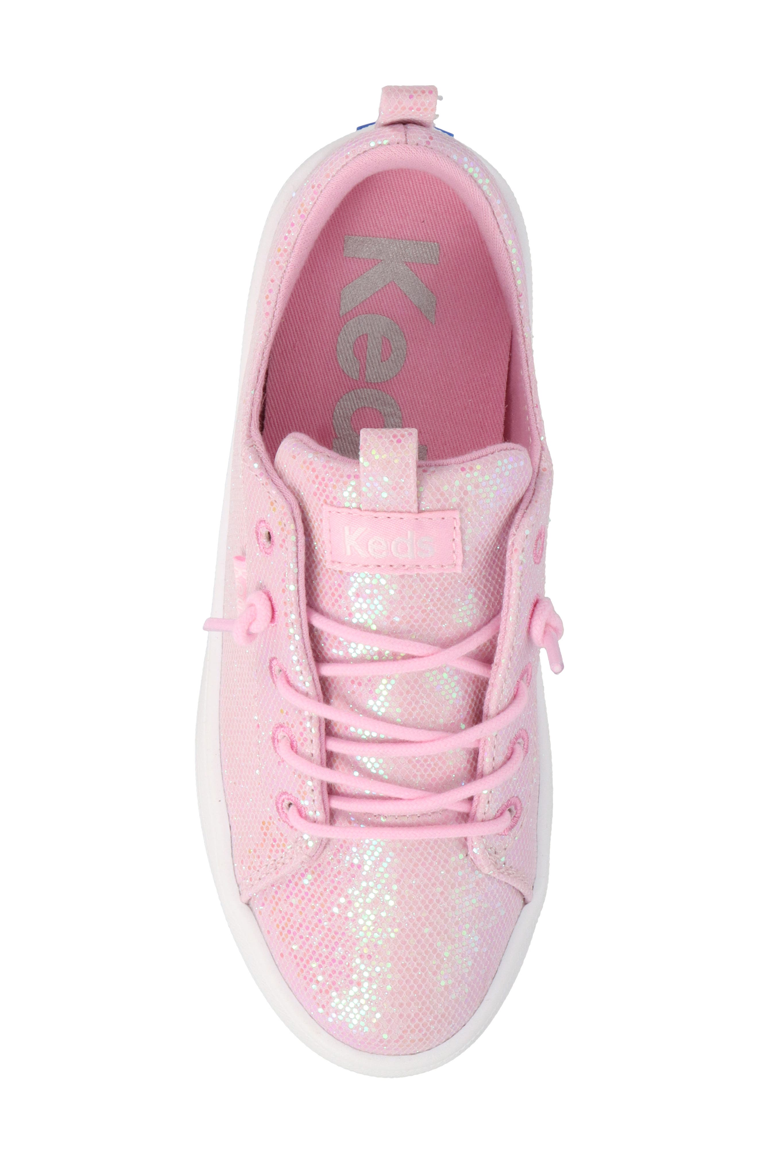 Kids' Kara Slip On Sneaker, Alternate, color, PINK GLITTER