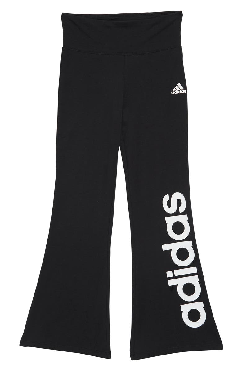 adidas Kids' Logo Flare Leggings, Main, color,