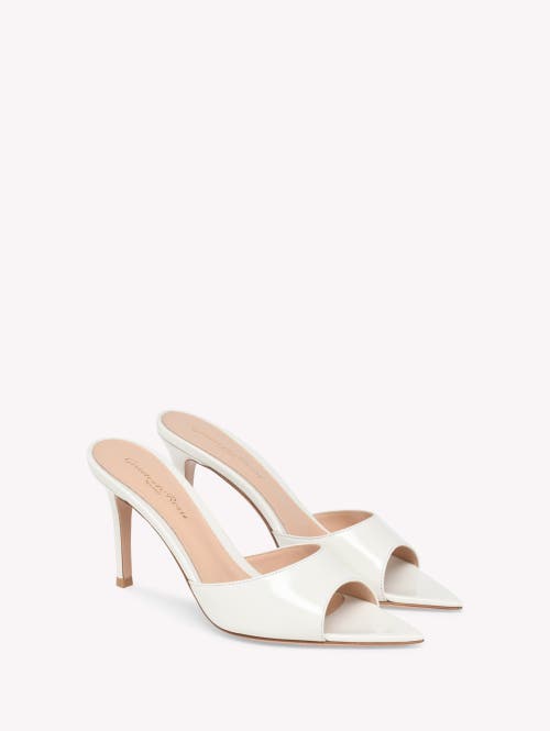 Gianvito Rossi Elle 85 Mule In White