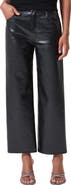 AGOLDE Ren High Waist Ankle Wide Leg Leather Blend Pants