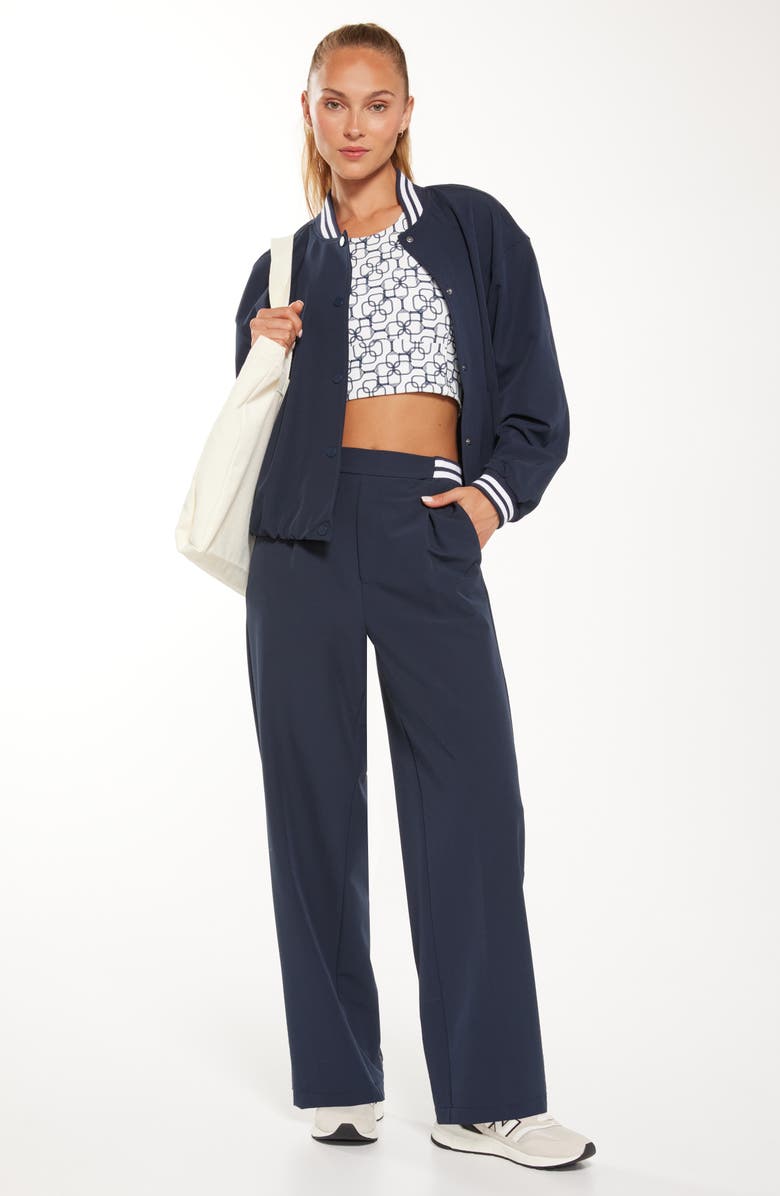 Recess Pickleball x Zella Volley Varsity Jacket, Alternate, color, Navy Sapphire