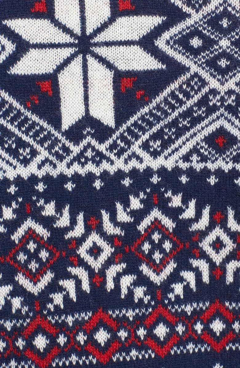 vineyard vines Fair Isle Quarter Zip Sweater, Alternate, color, 