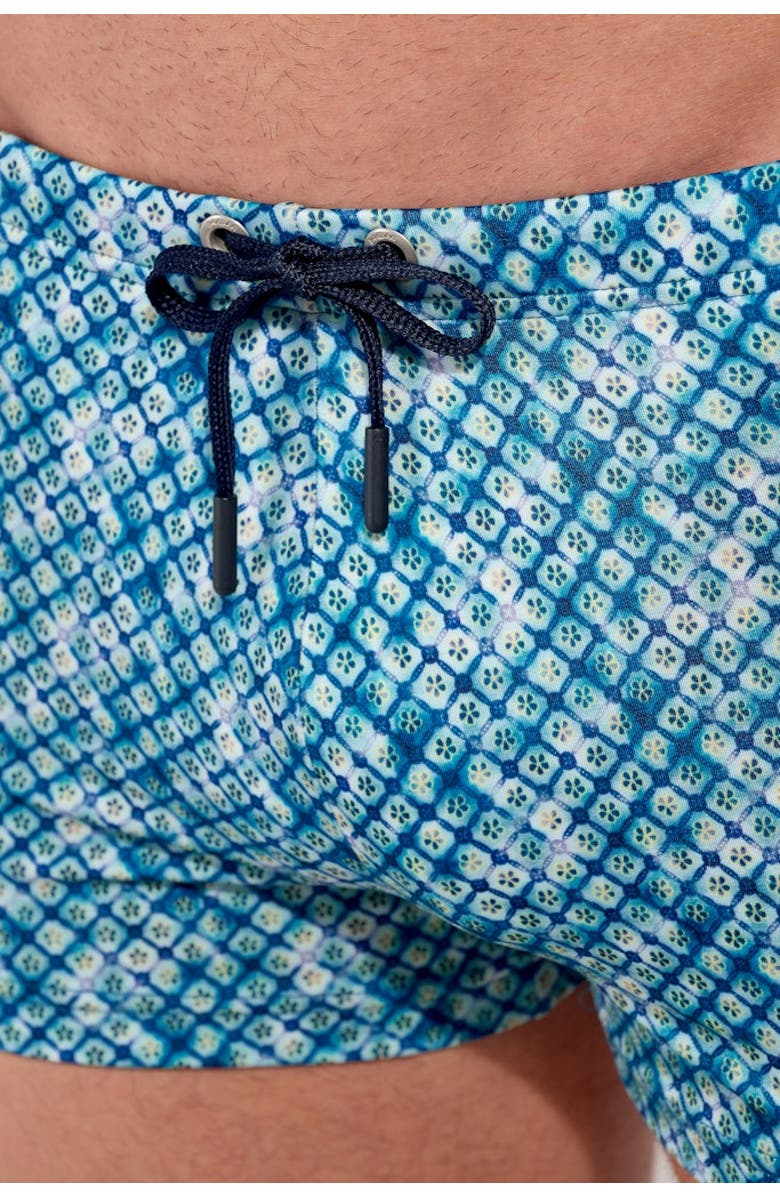 HOM Camaiore Swim Shorts, Alternate, color, Blue Print