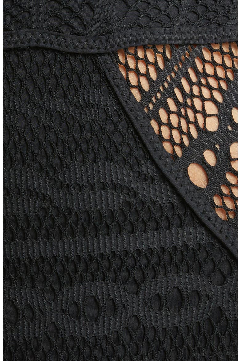 Colorplay Lace One-Piece Swimsuit, Alternate, color, BLACK