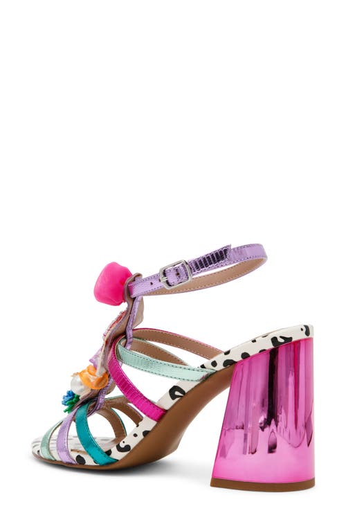 Shop Betsey Johnson Azallia Ankle Strap Sandal In Pink Multi