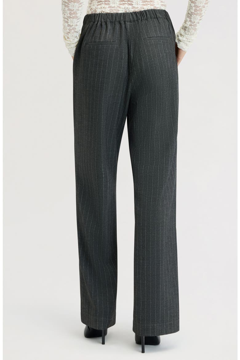 Pinstripe Pleated Wide Leg Pants, Alternate, color, GREY PINSTRIPE