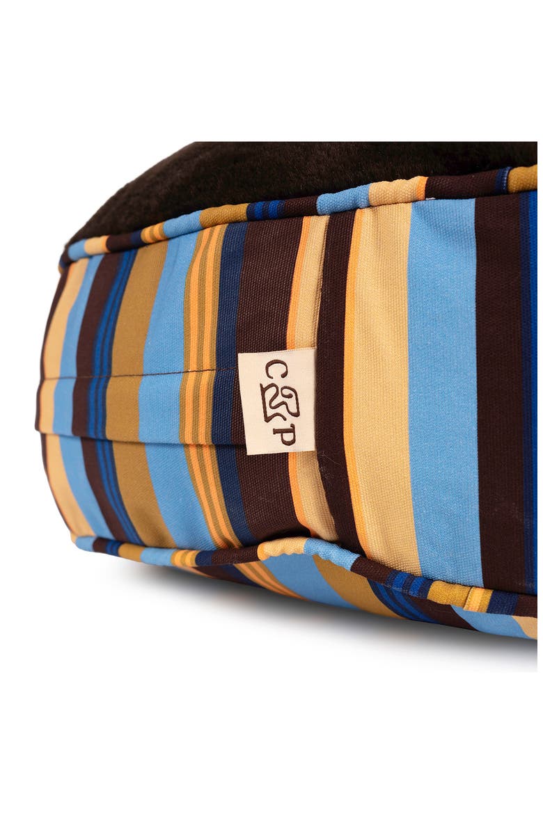 Round Stripe Pet Bed, Alternate, color, BRAND STRIPE