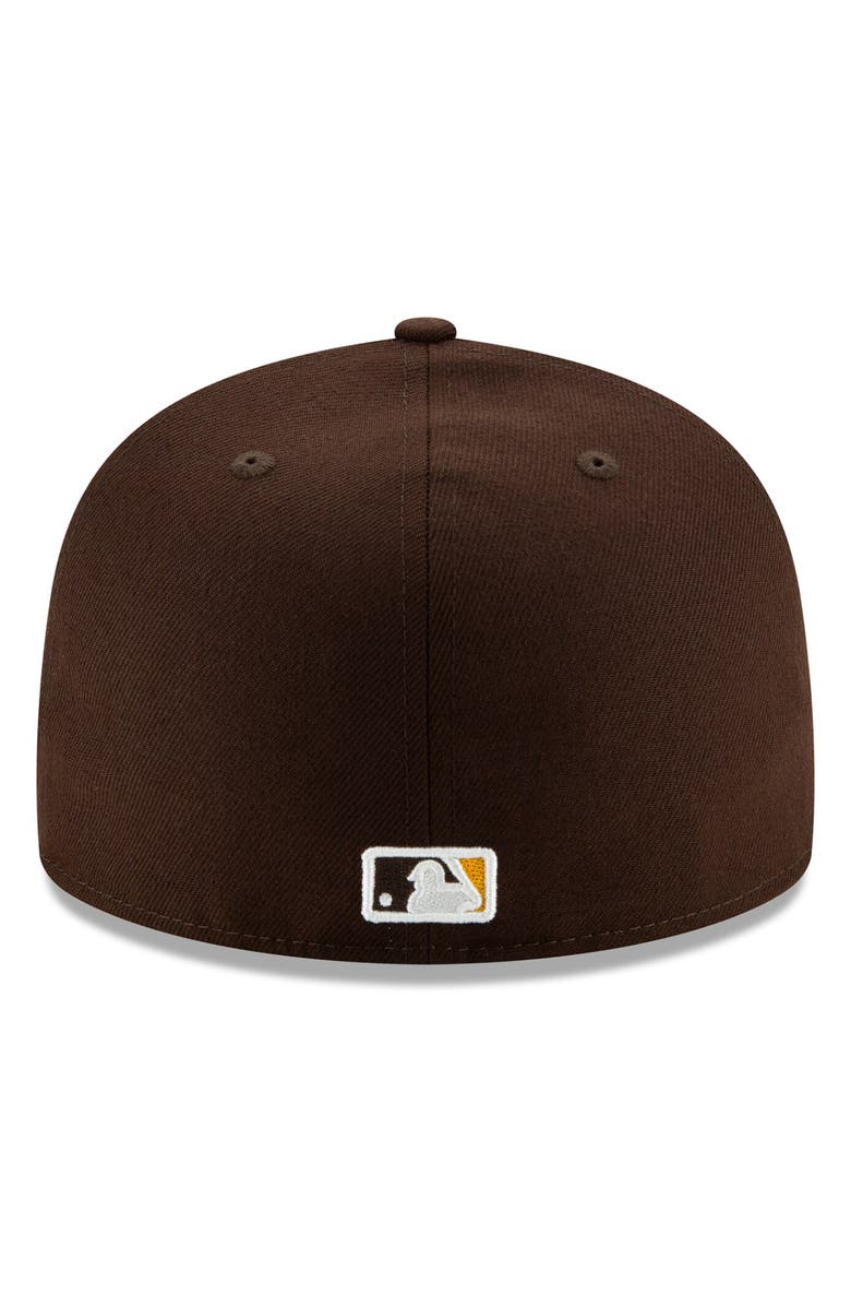 New Era Youth New Era Brown San Diego Padres Authentic Collection On-Field 59FIFTY Fitted Hat, Alternate, color, Brown