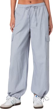 EDIKTED Phoenix Linen Blend Cargo Pants
