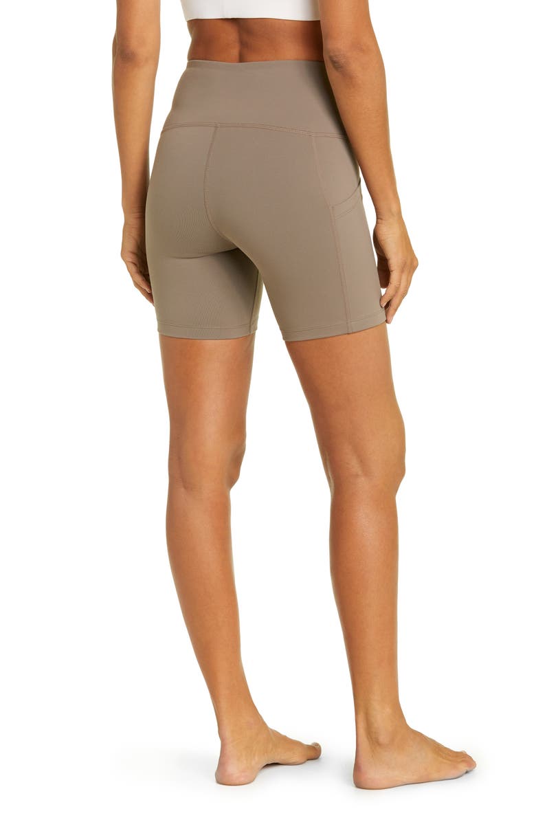 Zella Live In High Waist Pocket Bike Shorts, Alternate, color,