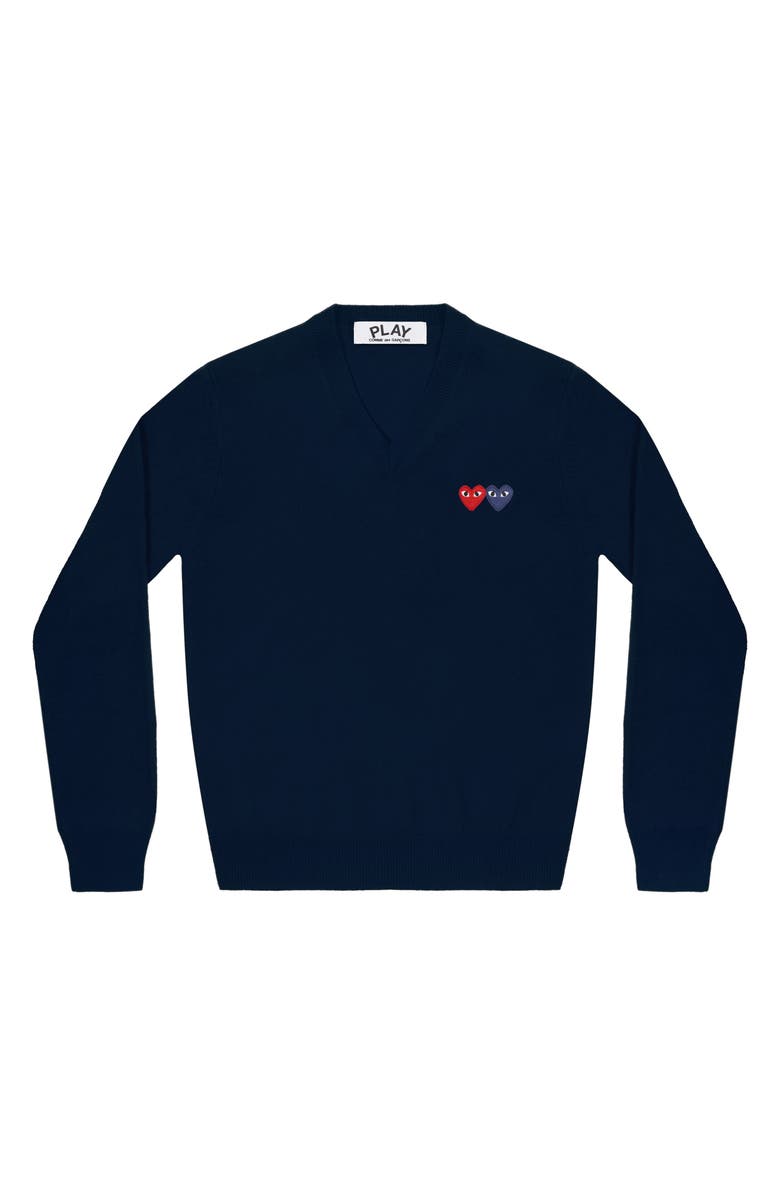 Comme des Garçons PLAY Wool Pullover, Alternate, color, 