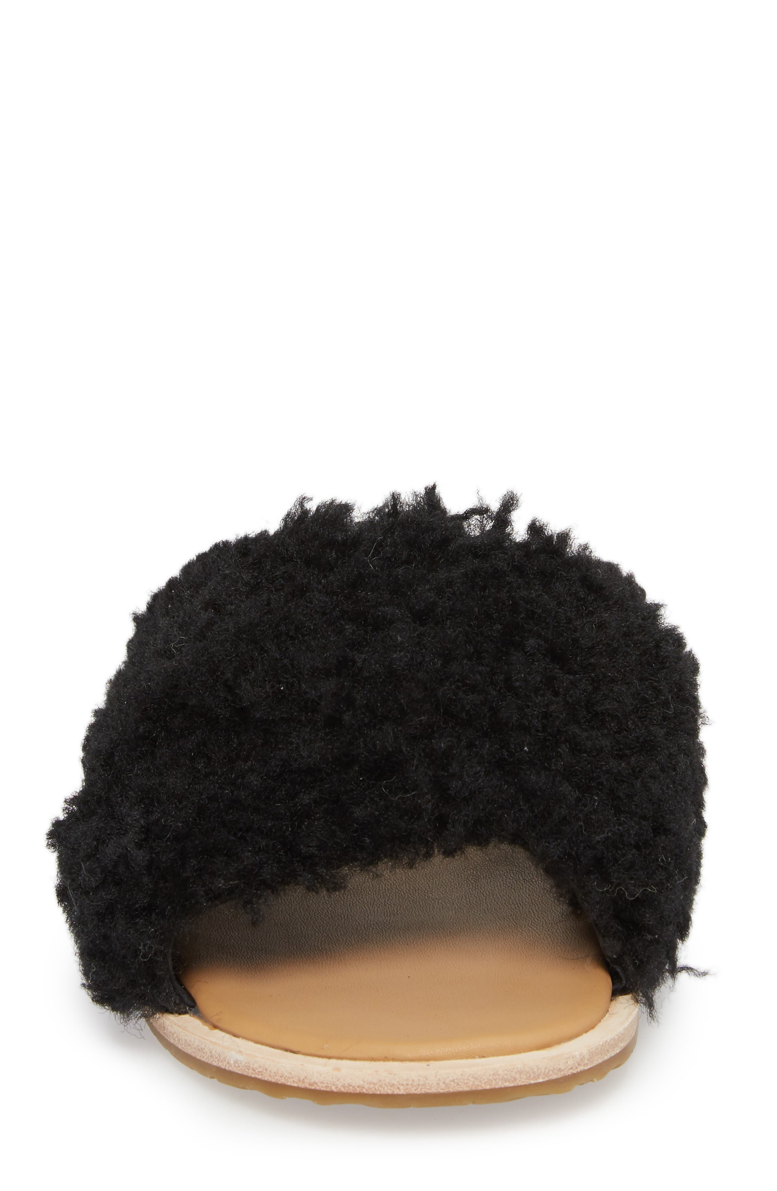 UGG<sup>®</sup> Joni Genuine Shearling Slide Sandal, Alternate, color, 