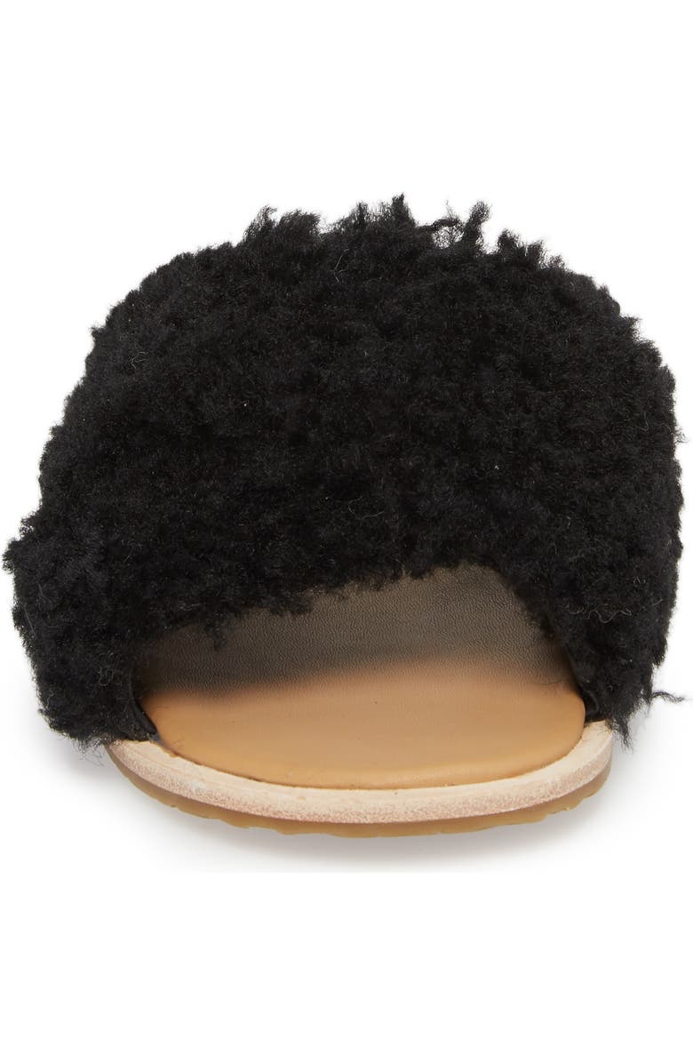 UGG<sup>®</sup> Joni Genuine Shearling Slide Sandal, Alternate, color,