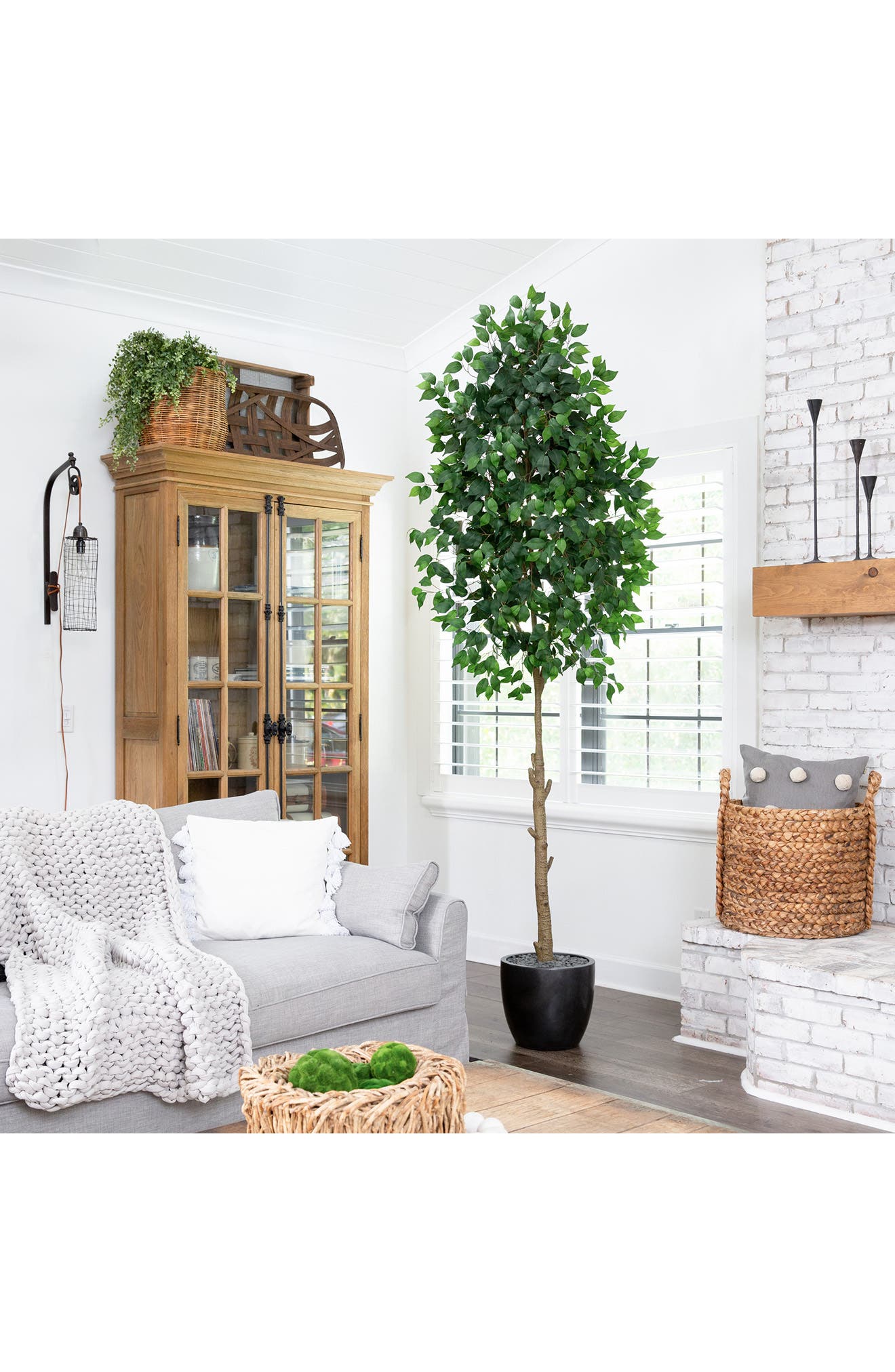 NEARLY NATURAL Artificial Ficus Tree | Nordstromrack