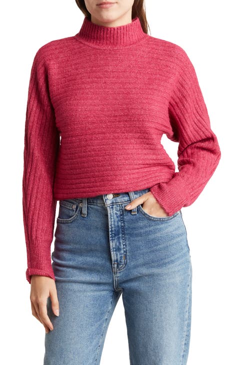 Billie Horizontal Rib Mock Neck Sweater